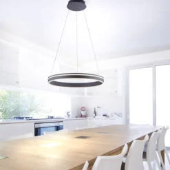 Paul Neuhaus, Q-VITO, LED-Pendelleuchte, anthrazit, Ø 59cm, dimmbar, Smart Home