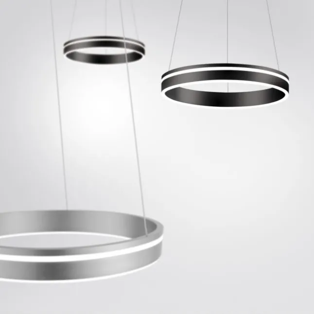 Paul Neuhaus, Q-VITO, LED-Pendelleuchte, anthrazit, Ø 59cm, dimmbar, Smart Home