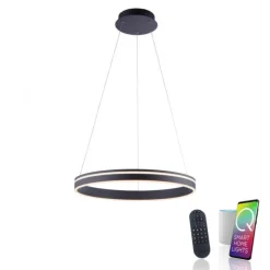 Paul Neuhaus, Q-VITO, LED-Pendelleuchte, anthrazit, Ø 59cm, dimmbar, Smart Home