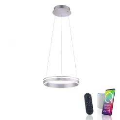 Paul Neuhaus, Q-VITO, LED-Pendelleuchte, Ringform, Ø 40cm, Smart Home