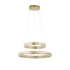 Paul Neuhaus Q VITO LED Pendelleuchte Smart Home messing matt rund doppel Ring Fernbedienung