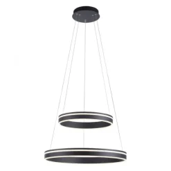 Paul Neuhaus Q VITO LED Pendellampe Smart Home anthrazit rund doppel Ring