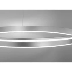 Paul Neuhaus, Q-VITO, LED-Pendelleuchte, Ø 79,4cm, silber, Smart Home