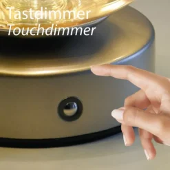 Paul Neuhaus Tischleuchte FADAS bronce