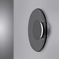 Paul Neuhaus Wandleuchte PURE Moon platin dimmbar Wohnzimmer Küche