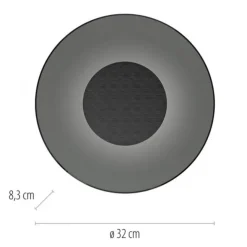Paul Neuhaus Wandleuchte PURE Moon platin dimmbar Wohnzimmer Küche