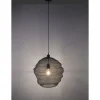 Pendellampe, E27 Fassung, schwarze Netzoptik, Industrial Design, modern