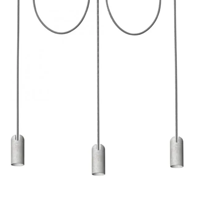 Pendelleuchte, Betonoptik, E27 Fassung, Industrial Stil, modernes Design
