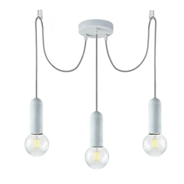 Pendelleuchte, Betonoptik, E27 Fassung, Industrial Stil, modernes Design