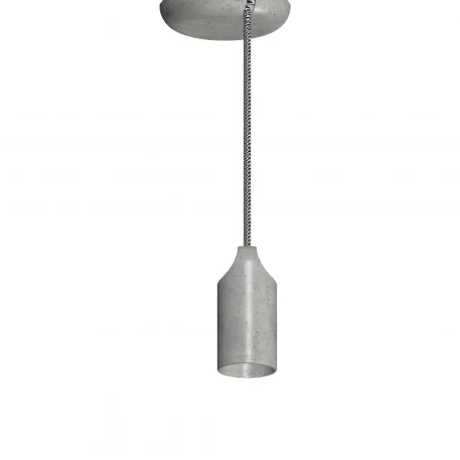 Pendelleuchte, Betonoptik, E27 Fassung, Industrial Stil, höhenverstellbar