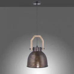 Pendelleuchte, braun, rustikal, Industrial Stil, modern, E27 Fassung