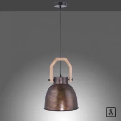 Pendelleuchte, braun, rustikal, Industrial Stil, modern, E27 Fassung