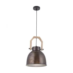 Pendelleuchte, braun, rustikal, Industrial Stil, modern, E27 Fassung