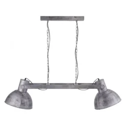 Pendelleuchte, Eisen,Industrial Stil, E27, 2flg., schwenkbar, Vintage