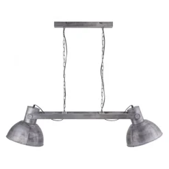 Pendelleuchte, Eisen,Industrial Stil, E27, 2flg., schwenkbar, Vintage