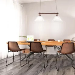 Pendelleuchte, 2-flammig, rost, rustikal, E14 Fassung, Landhaus Stil