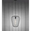 Pendelleuchte, Industrial Design, schwarz, Cage-Optik, höhenverstellbar