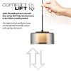 Pendelleuchte LED RIKA 1 flammig schwarz Comfort Lift Simply Dim