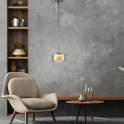 Pendelleuchte LED RIKA 1 flammig schwarz Comfort Lift Simply Dim