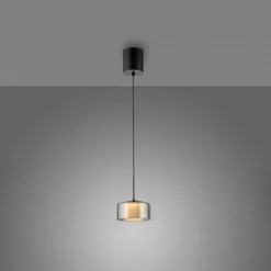 Pendelleuchte LED RIKA 1 flammig schwarz Comfort Lift Simply Dim