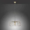 Pendelleuchte, messing-matt, E27 Fassung, schicker Retrolook