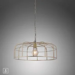 Pendelleuchte, messing-matt, E27 Fassung, schicker Retrolook