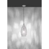 Pendelleuchte, ovales Glas, transparent, dekorative Lichtquelle, modern