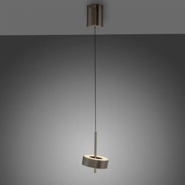 Pendelleuchte Q-ROTATE 1 flammig dunkel metall braun höhenverstellbar