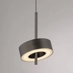 Pendelleuchte Q-ROTATE 1 flammig dunkel metall braun höhenverstellbar
