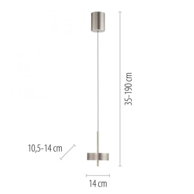 Pendelleuchte Q-ROTATE 1 flammig aluminium höhenverstellbar Smart Home