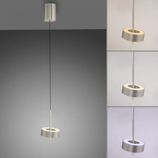 Pendelleuchte Q-ROTATE 1 flammig aluminium höhenverstellbar Smart Home