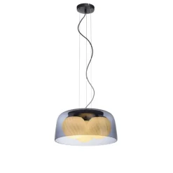 Pendelleuchte rauchfarben, stillvolle Optik