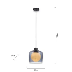 Pendelleuchte rauchfarben, stillvolle und elegante Optik