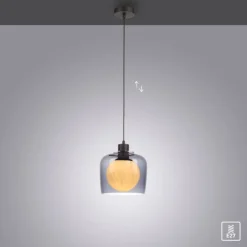 Pendelleuchte rauchfarben, stillvolle und elegante Optik
