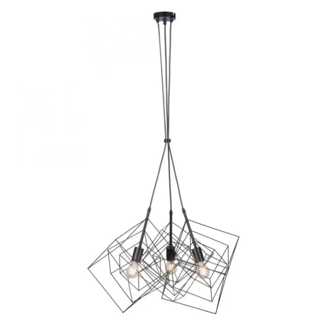 Pendelleuchte, schwarz, Metallkörben, Retro Design, E27, individuelle Licht