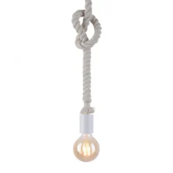 Pendelleuchte, Seil-Leuchte, maritimes Design mit Tau