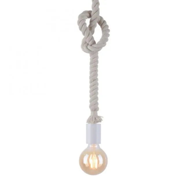 Pendelleuchte, Seil-Leuchte, maritimes Design mit Tau
