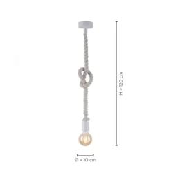 Pendelleuchte, Seil-Leuchte, maritimes Design mit Tau