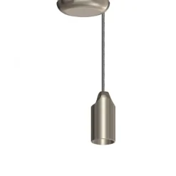 Pendelleuchte, stahlfarben, E27 Fassung, Industrial Stil, modern, Vintage