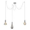 Pendelleuchte, stahl, 3-flammig, Retro-Stil, E27 Fassung, modern, vintage