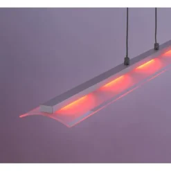 Pendelleuchte stahl, 5 x LED-Board