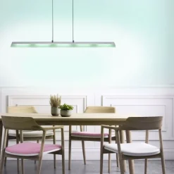 Pendelleuchte stahl, 5 x LED-Board