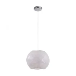 Pendelleuchte, weiß, Kunststoffschirm, E27, Ø 31,5 cm, blendfrei