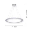 PURE Cosmo LED-Pendelleuchte, kreisrund, Lichtfarbensteuerung, dimmbar
