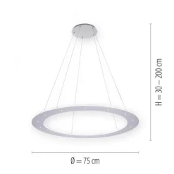 PURE Cosmo LED-Pendelleuchte, kreisrund, Lichtfarbensteuerung, dimmbar