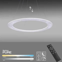 PURE Cosmo LED-Pendelleuchte, kreisrund, Lichtfarbensteuerung, dimmbar