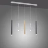 PURE Gemin LED-Pendelleuchte, Aluminium, gebürstet, höhenverstellbar