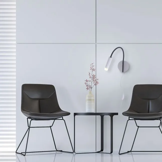 PURE Gemin LED-Wandleuchte, puristisches Design, warmweißes Licht
