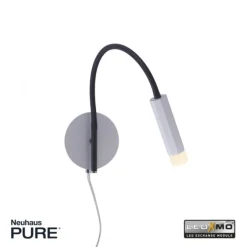 PURE Gemin LED-Wandleuchte, puristisches Design, warmweißes Licht