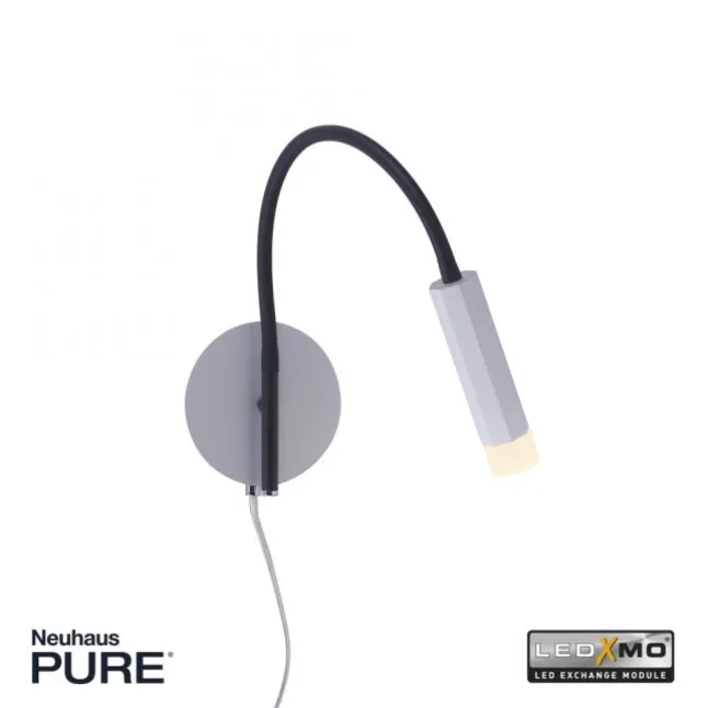 PURE Gemin LED-Wandleuchte, puristisches Design, warmweißes Licht